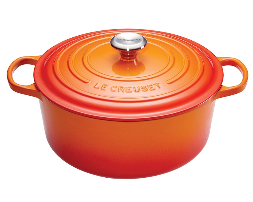 Cocotte rotonda Evolution ghisa arancio Le Creuset
