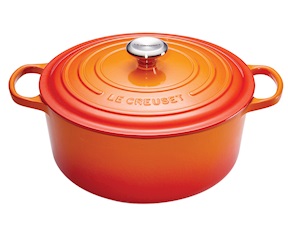 Cocotte rotonda Evolution ghisa arancio Le Creuset