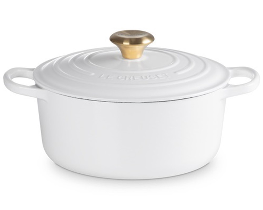 Cocotte rotonda Evolution ghisa white Le Creuset