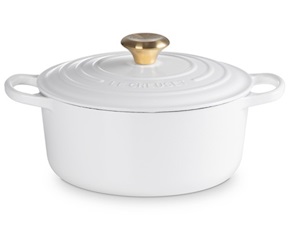 Cocotte rotonda Evolution ghisa white Le Creuset