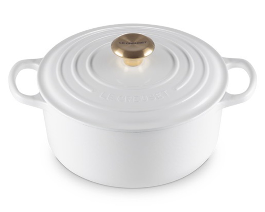Cocotte rotonda Evolution ghisa white Le Creuset