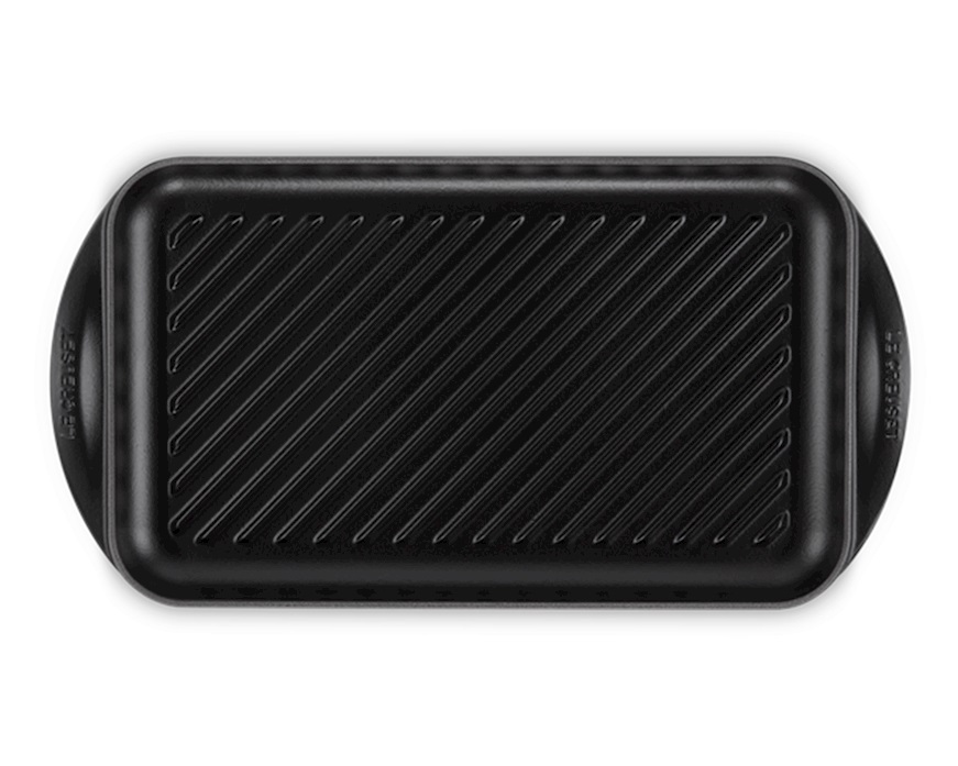 Grill rettangolare Extralarge ghisa nero matt Le Creuset