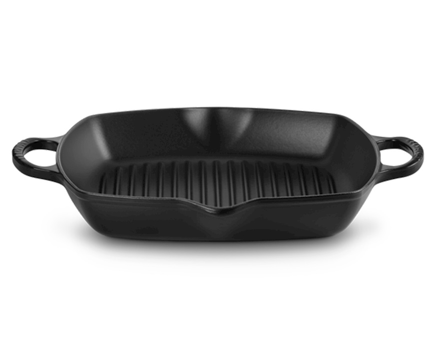 Grill quadrato profondo Evolution ghisa nero matt Le Creuset