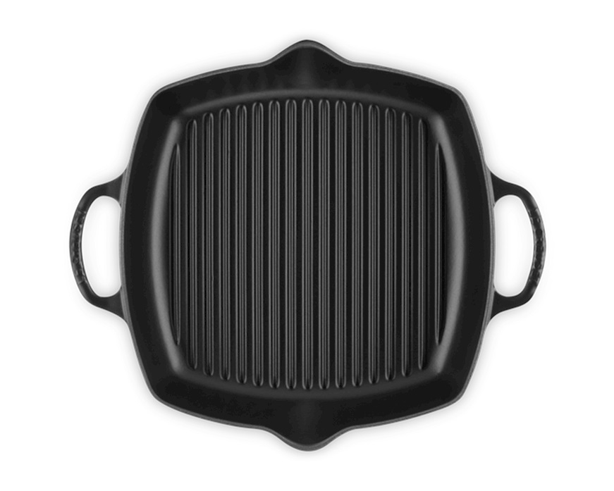 Grill quadrato profondo Evolution ghisa nero matt Le Creuset