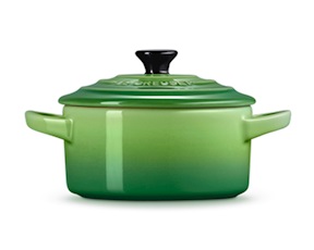 Mini cocotte gres verde bamboo Le Creuset