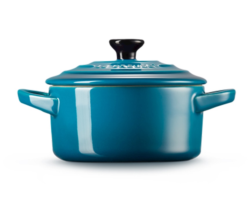 Mini cocotte gres deep teal Le Creuset