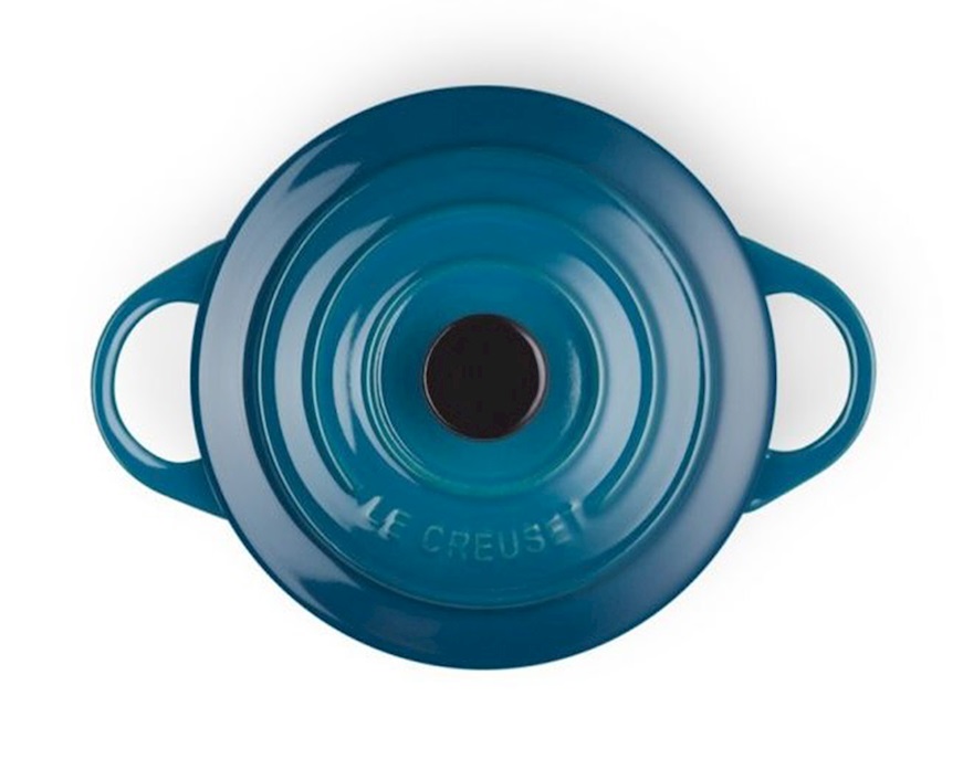 Mini cocotte gres deep teal Le Creuset