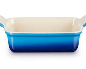 Rectangular Dish Tradition stoneware azure blue Le Creuset