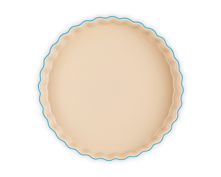 Round cake pan Tradition stoneware azure blue Le Creuset