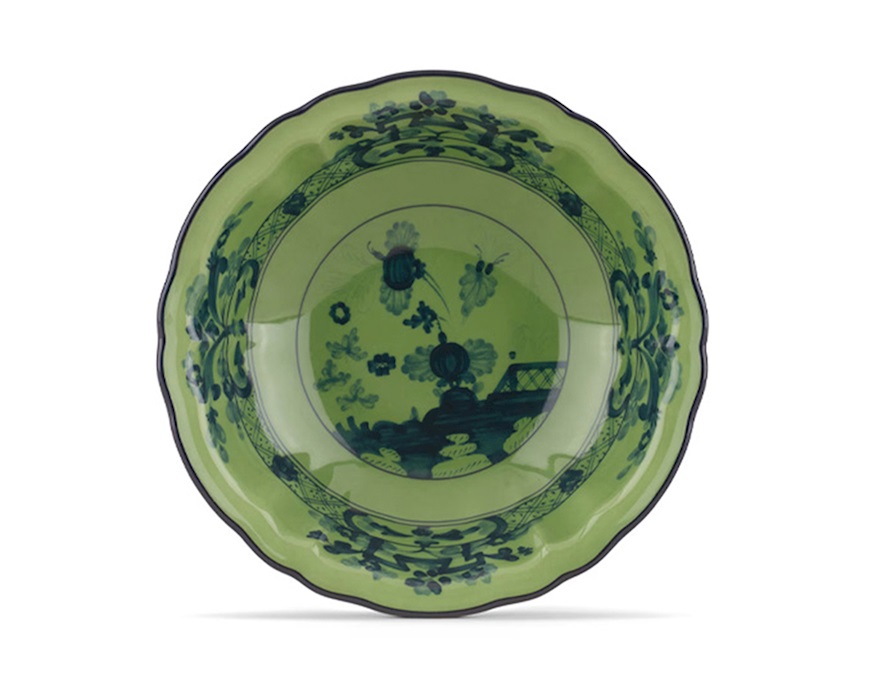 Coppetta Oriente Italiano Malachite porcellana Richard Ginori