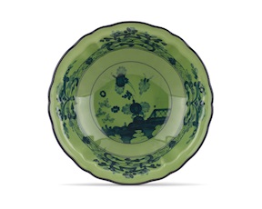 Coppetta Oriente Italiano Malachite porcellana Richard Ginori