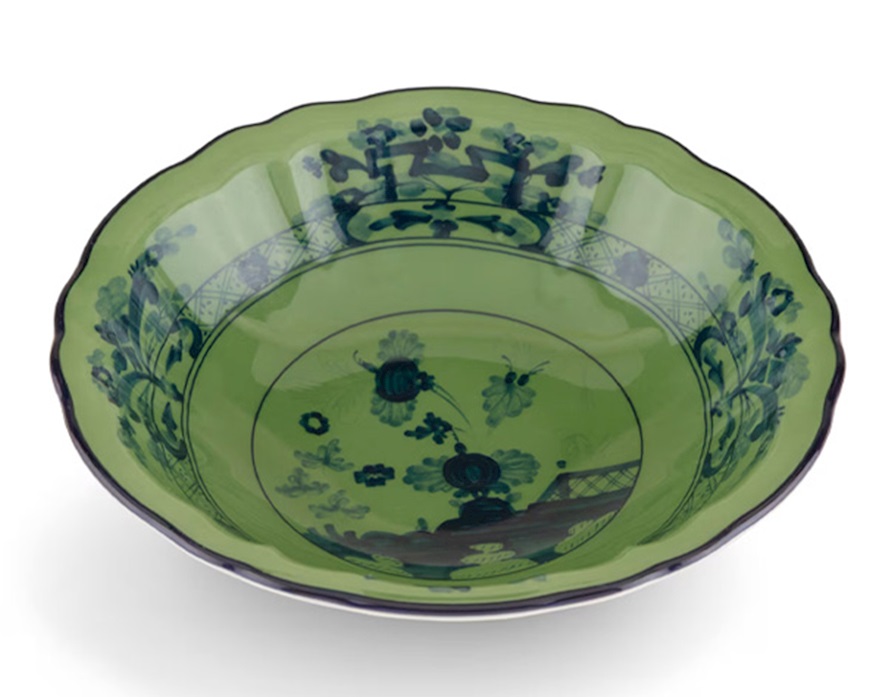 Coppetta Oriente Italiano Malachite porcellana Richard Ginori