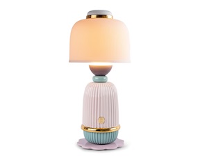 Lamp Kokeshi porcelain pink Lladro'