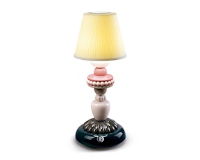 Lampada da tavolo Firefly Sunflower porcellana Nero Lladro'