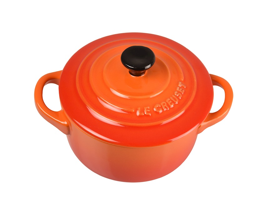 Mini cocotte gres arancio Le Creuset