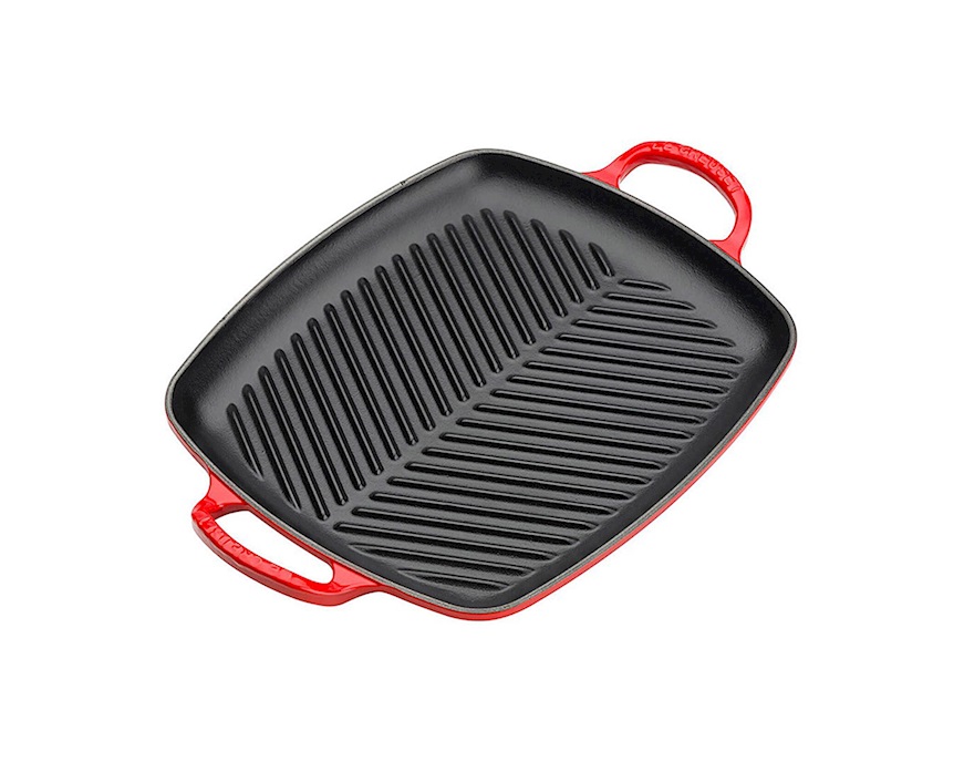Rectangular grill Evolution cast iron cerise Le Creuset