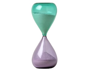 Clessidra Murano glass lilac mint Venini