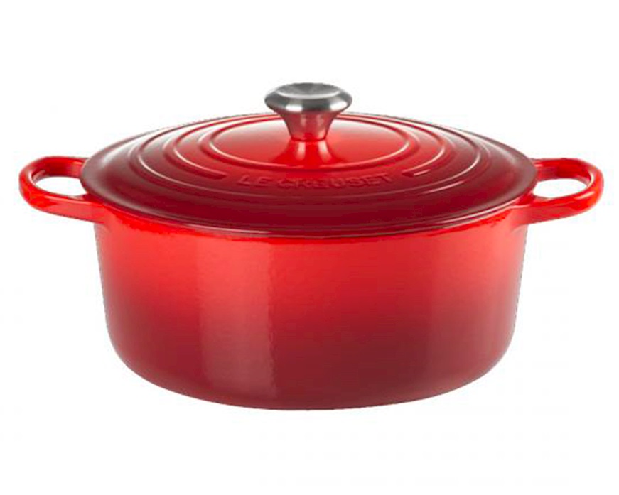 Cocotte rotonda Evolution ghisa ciliegia Le Creuset