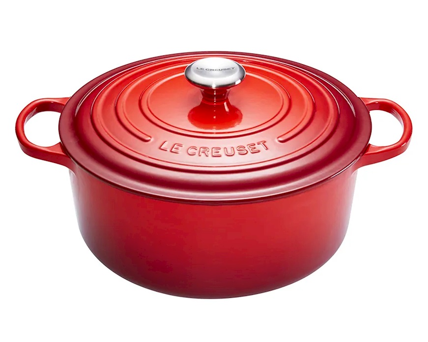 Cocotte rotonda Evolution ghisa ciliegia Le Creuset