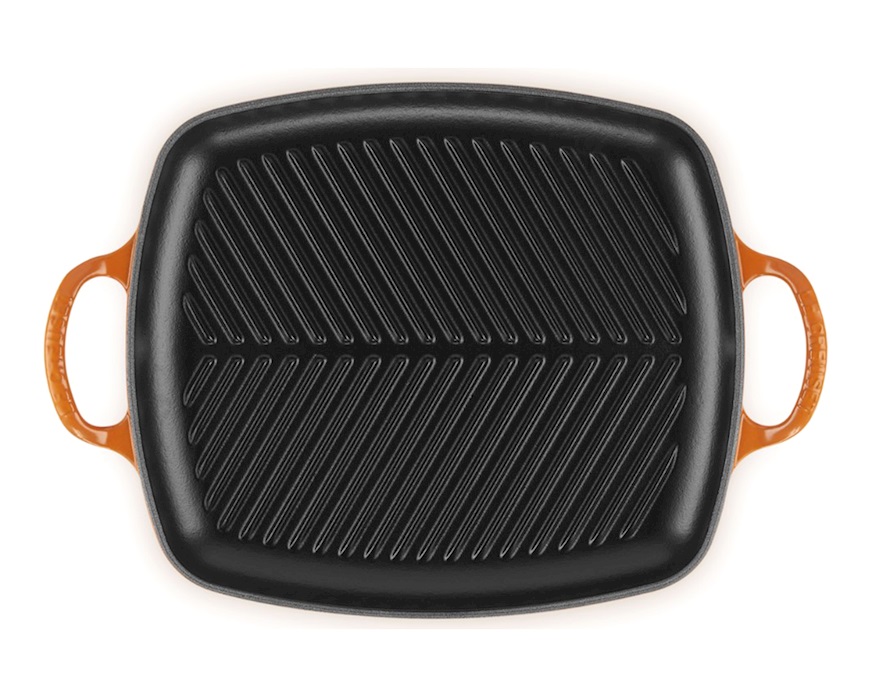 Grill rettangolare Evolution ghisa arancio Le Creuset
