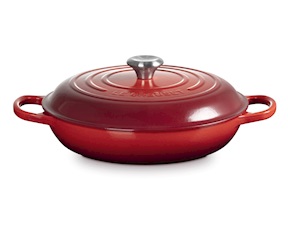 Tegame rotondo basso Evolution ghisa ciliegia Le Creuset