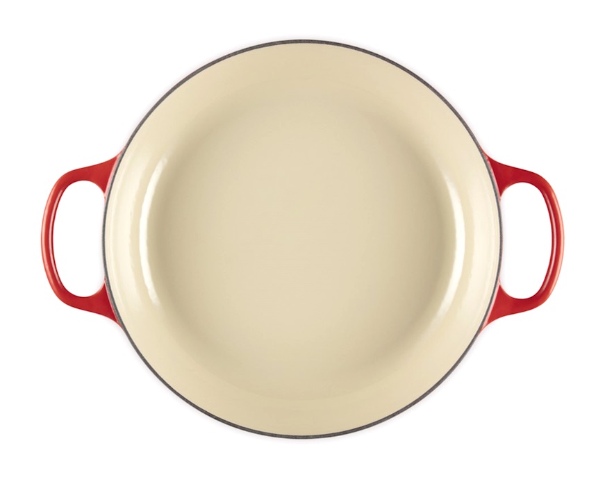 Tegame rotondo basso Evolution ghisa ciliegia Le Creuset