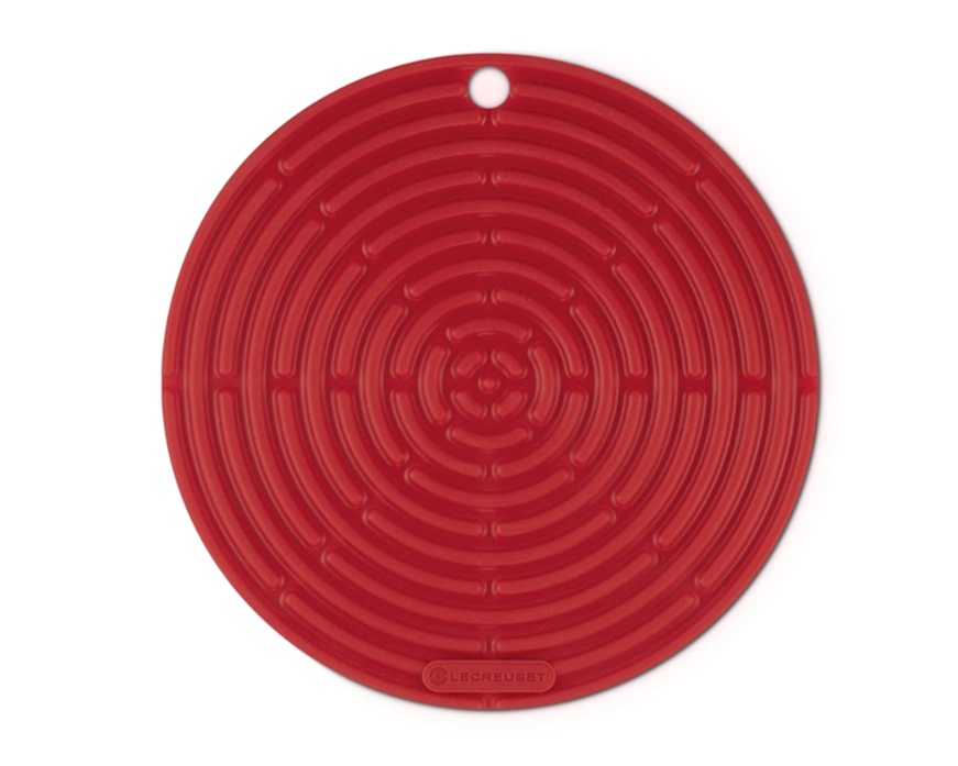 Round trivet Classic silicone cerise Le Creuset