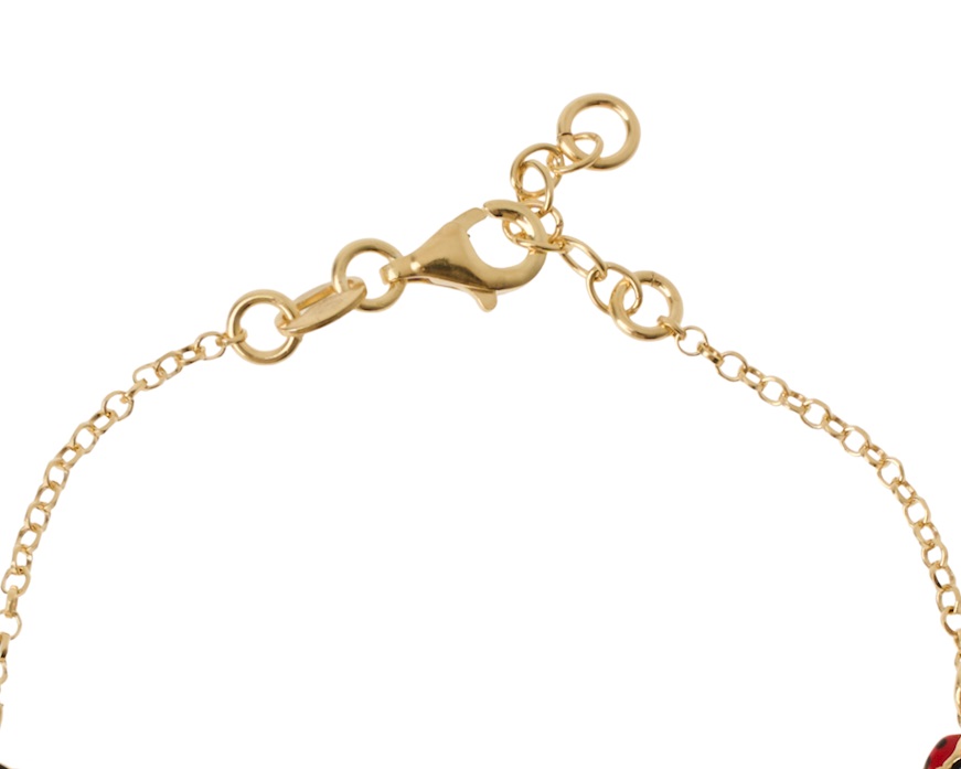 Bracciale bimba argento dorato coccinelle Selezione Zanolli