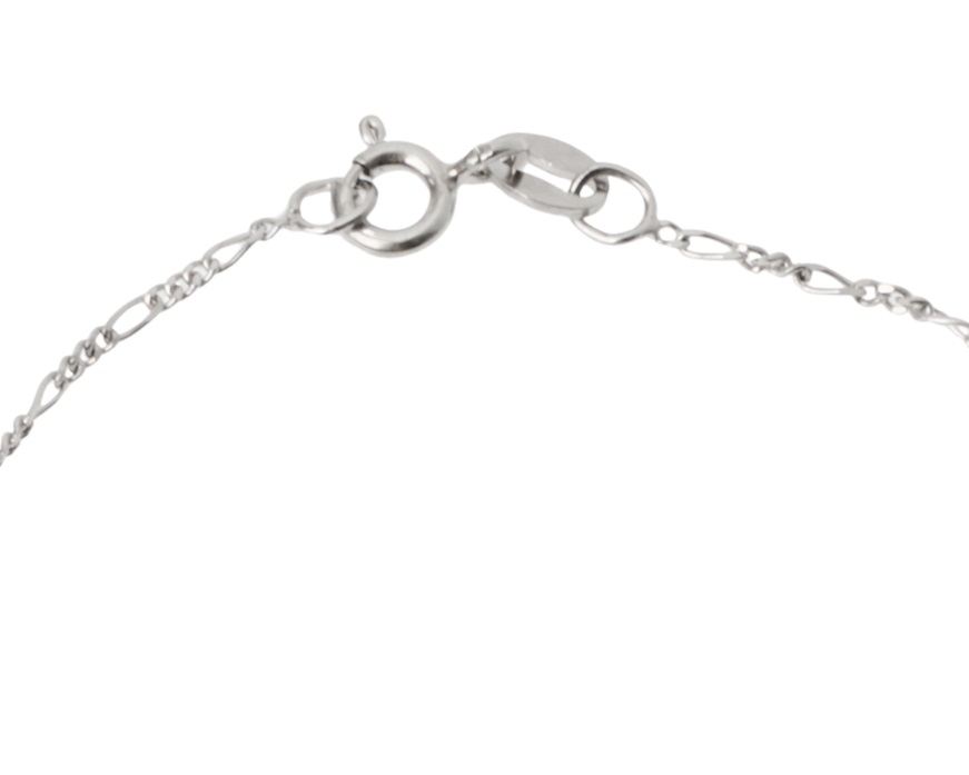 Bracciale bimbo/a argento maglia grumette con piastrina Selezione Zanolli