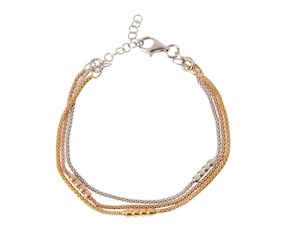 Bracciale argento cubetti alternati Selezione Zanolli