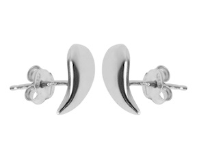 Orecchini argento con goccia lucida mignon Selezione Zanolli