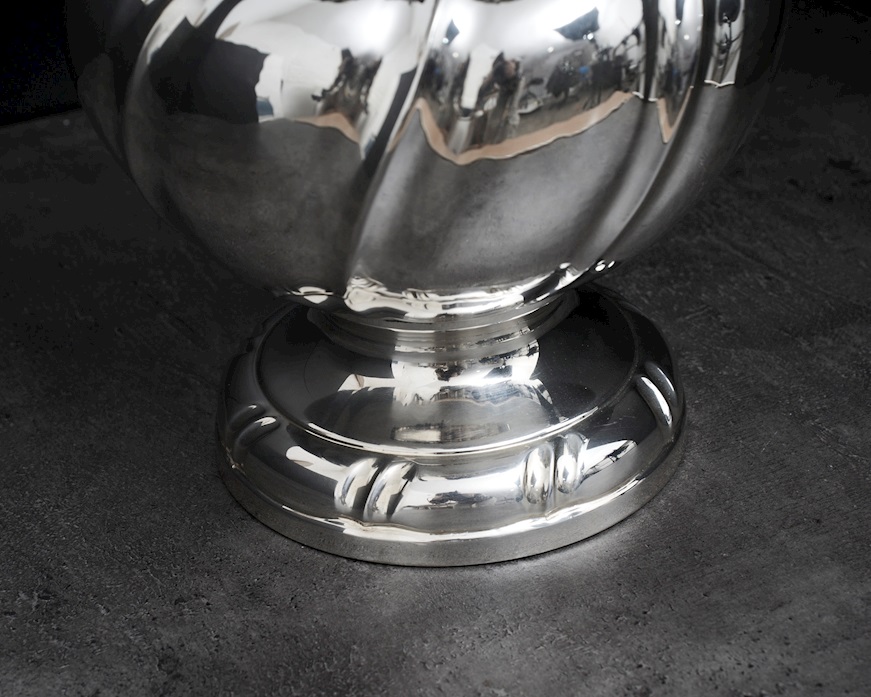 Vase Torcion silver 1046 grammi in 700 style Zanolli Vintage