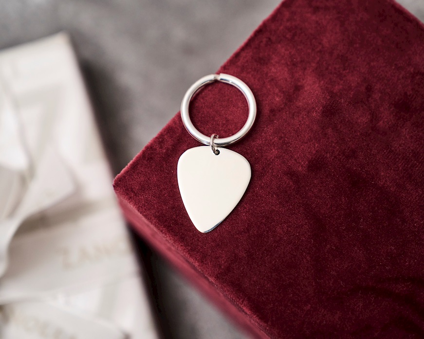 Portachiavi plettro argento Selezione Zanolli