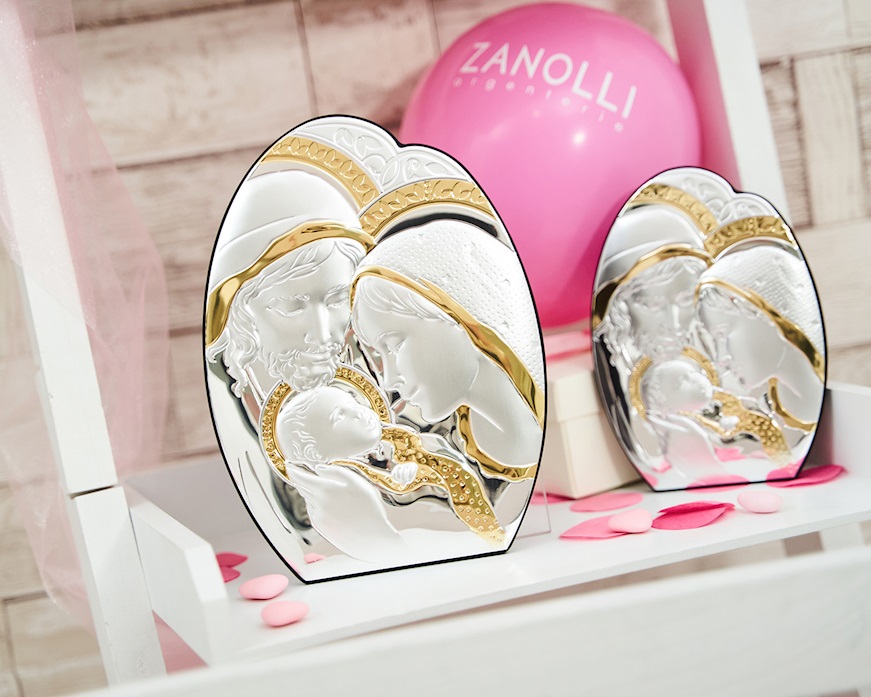 Sacra Famiglia argento pvd Selezione Zanolli
