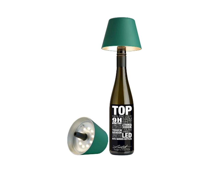 Lamp Top with green hat Sompex