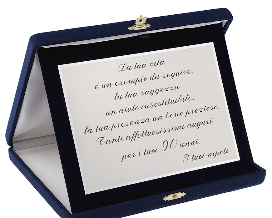 Targa argento con astuccio Selezione Zanolli