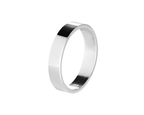 Fede argento piatta Boccadamo