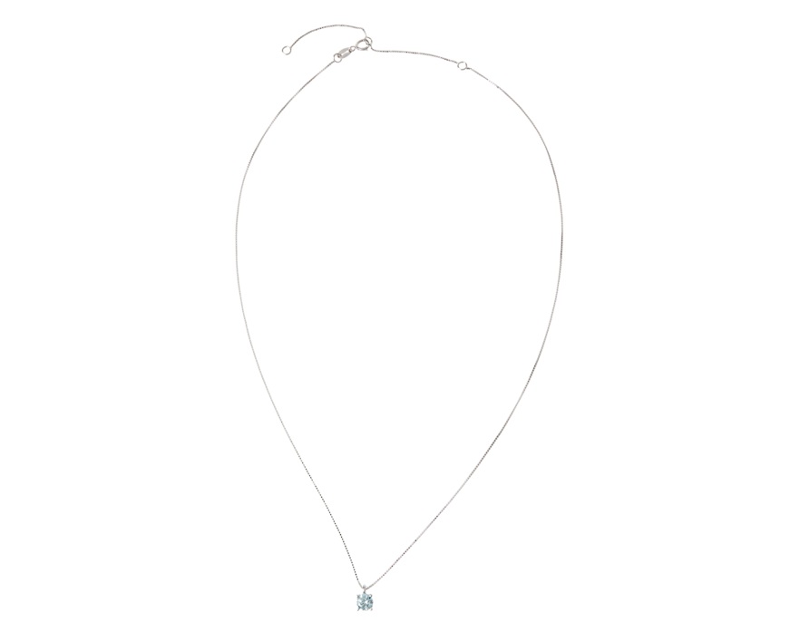 Parure collana e orecchini argento con zirconi acquamarina Sovrani