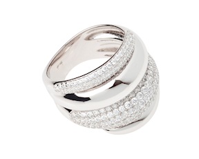 Anello argento con cubic zirconia Sovrani