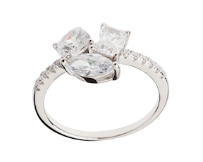 Anello argento con cubic zirconia Sovrani