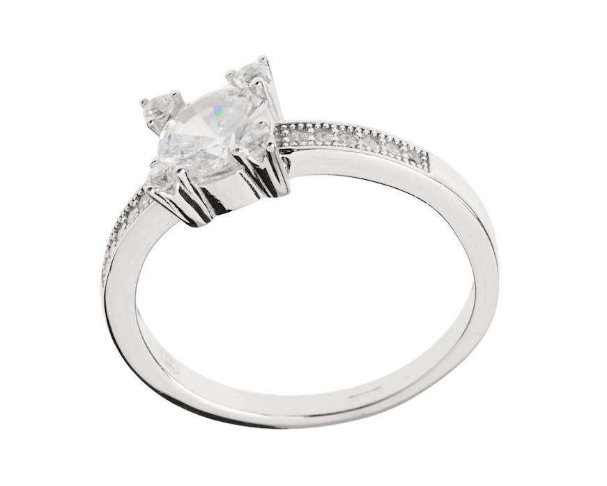 Anello argento con cubic zirconia Sovrani