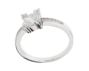 Anello argento con cubic zirconia Sovrani