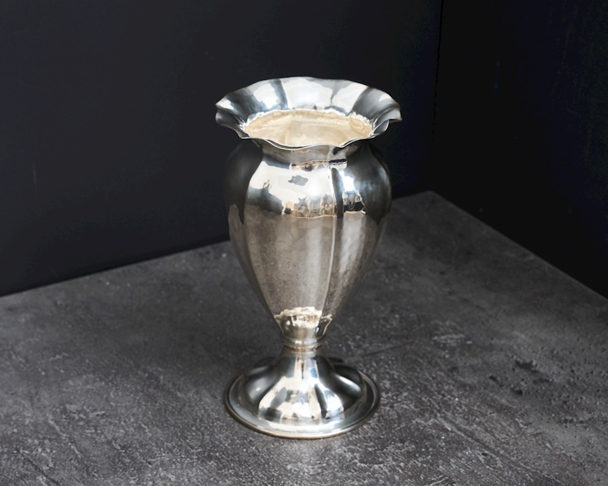 Vaso argento 165 grammi in stile Settecento usato ricondizionato Zanolli Vintage