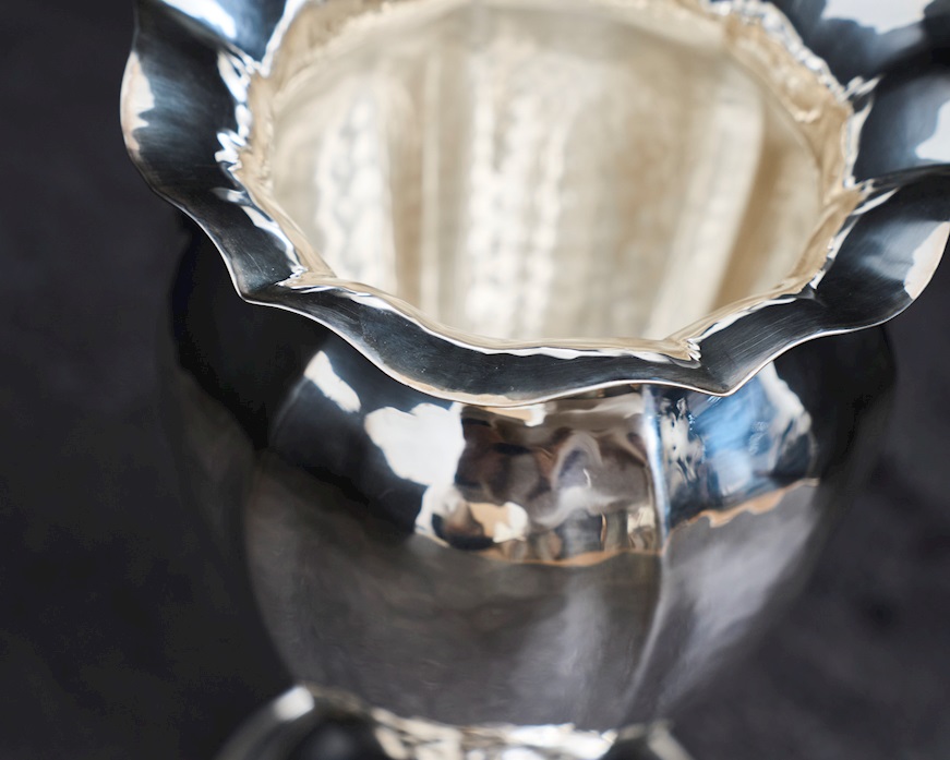 Vaso argento 165 grammi in stile Settecento usato ricondizionato Zanolli Vintage