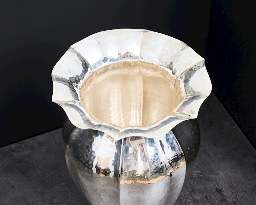 Vaso argento 664,43 grammi in stile Settecento usato ricondizionato Zanolli Vintage