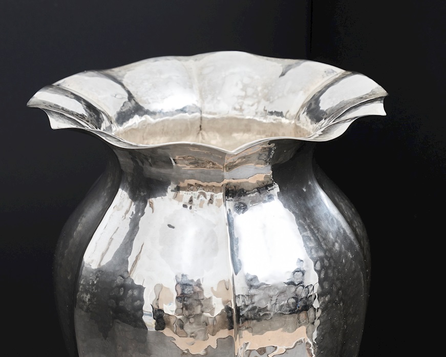 Vaso argento 664,43 grammi in stile Settecento usato ricondizionato Zanolli Vintage