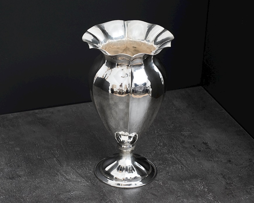 Vaso argento 369 grammi in stile Settecento usato ricondizionato Zanolli Vintage