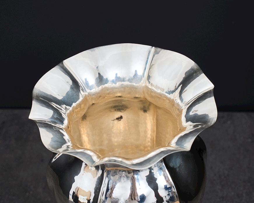 Vaso argento 369 grammi in stile Settecento usato ricondizionato Zanolli Vintage