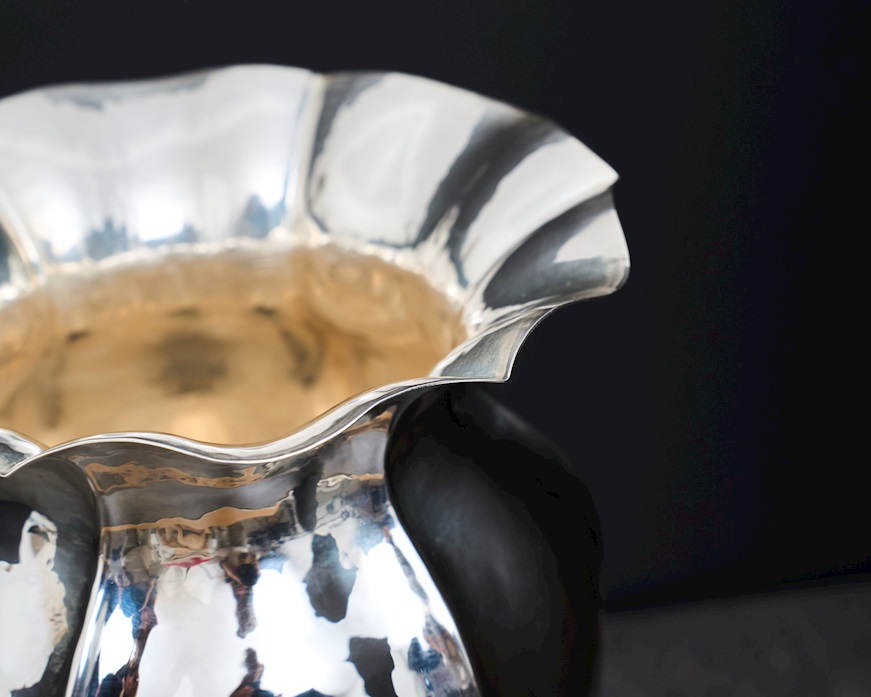 Vaso argento 369 grammi in stile Settecento usato ricondizionato Zanolli Vintage