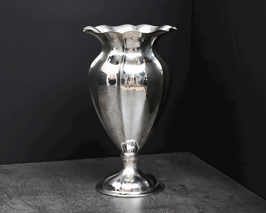 Vaso argento 369 grammi in stile Settecento usato ricondizionato Zanolli Vintage